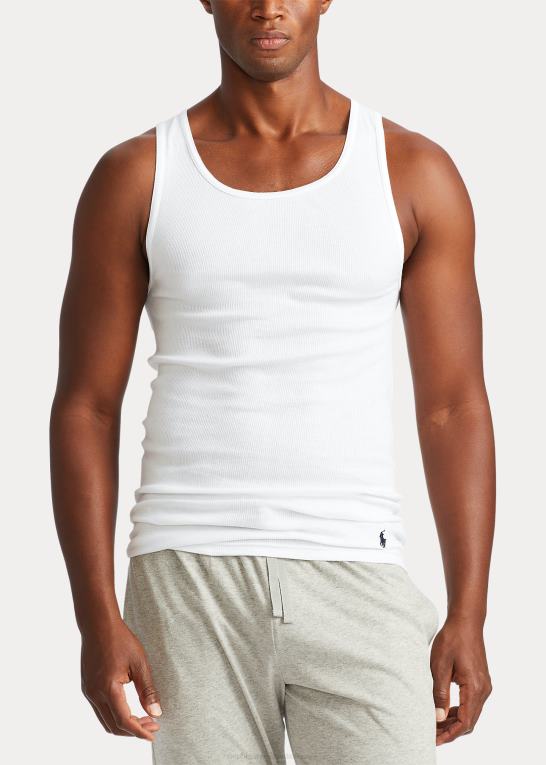 Mænd Ralph Lauren klassisk wicking tank undertrøje 3-pak Z426B1893