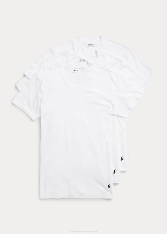 Mænd Ralph Lauren klassisk wicking v-hals undertrøje 3-pack Z426B1450