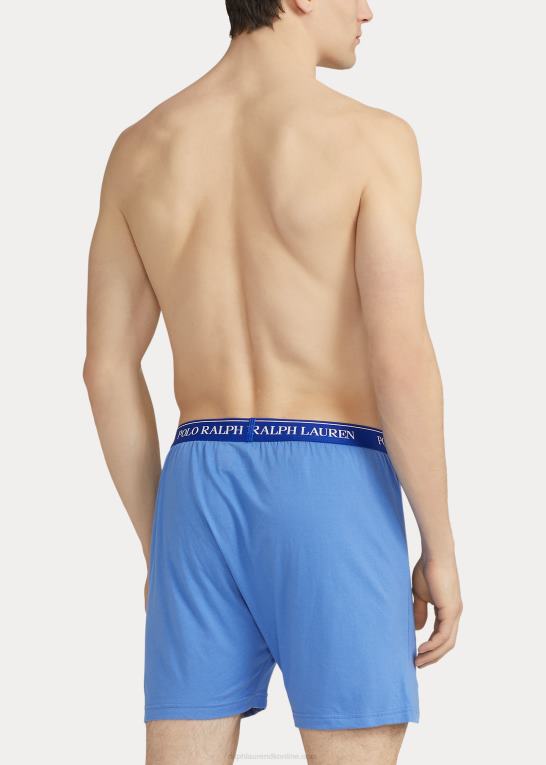 blå assorteret Mænd Ralph Lauren dæmpende strik boxer 5-pak Z426B8550