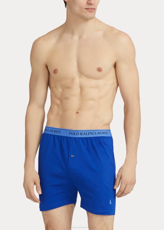 blå assorteret Mænd Ralph Lauren dæmpende strik boxer 5-pak Z426B8550