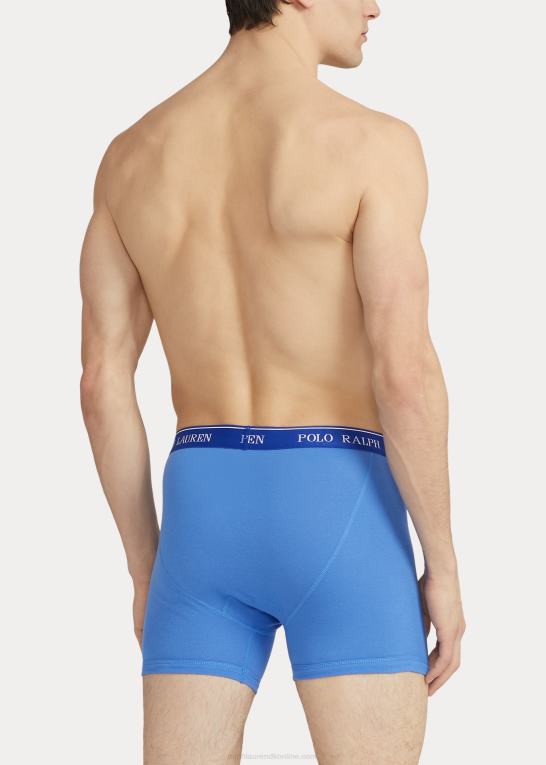blå assorteret Mænd Ralph Lauren fugttransporterende boksershorts 3-pak Z426B8552