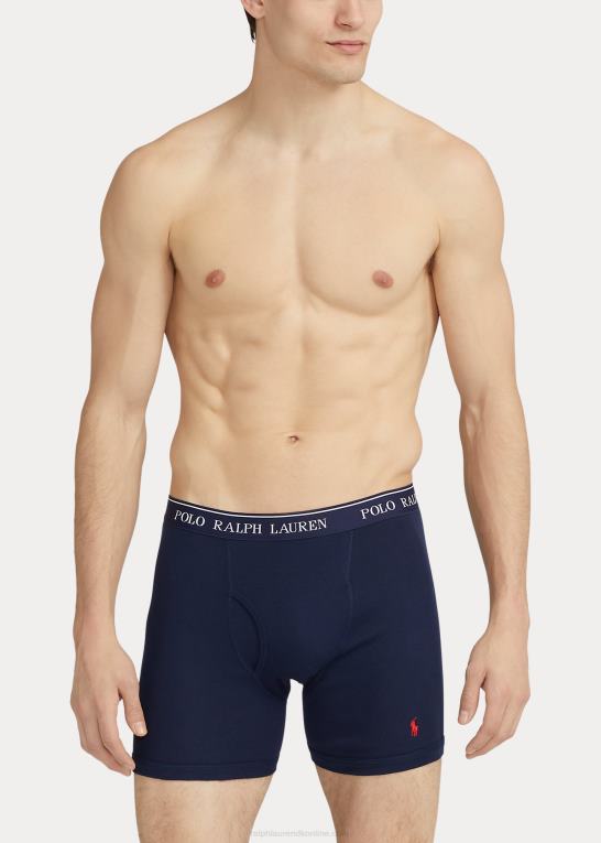 blå assorteret Mænd Ralph Lauren fugttransporterende boksershorts 3-pak Z426B8552