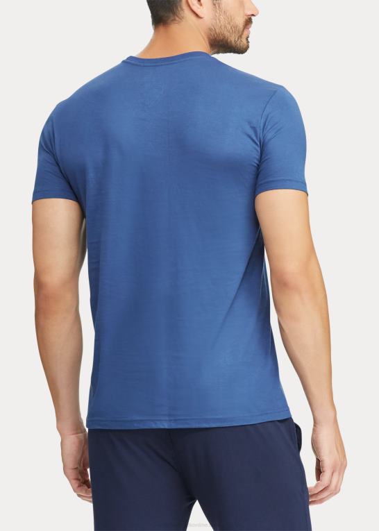 blå assorteret Mænd Ralph Lauren klassisk wicking crew undertrøje 3-pak Z426B223