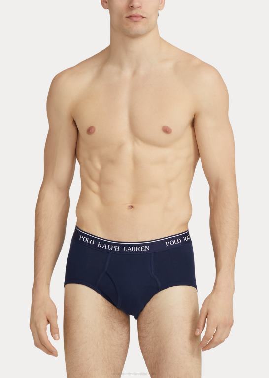 blå assorteret Mænd Ralph Lauren transporterende mellemhøj trusse 4-pak Z426B8537