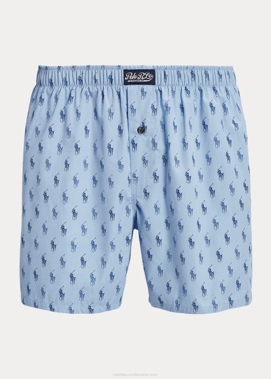 blå/canyon blå riviera Mænd Ralph Lauren signatur pony bomuld boxer Z426B436