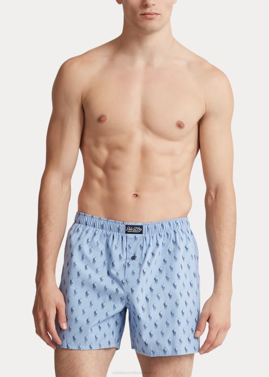 blå/canyon blå riviera Mænd Ralph Lauren signatur pony bomuld boxer Z426B436