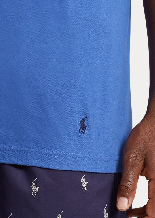 blød aqua/vingårdsgrøn Mænd Ralph Lauren klassisk wicking crew undertrøje 3-pak Z426B264