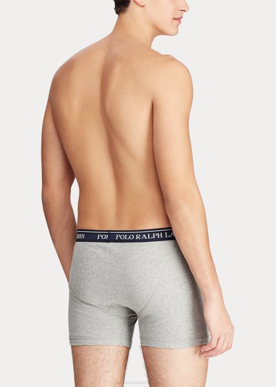 blå/grå/rød Mænd Ralph Lauren fugttransporterende boksershorts 5-pak Z426B270