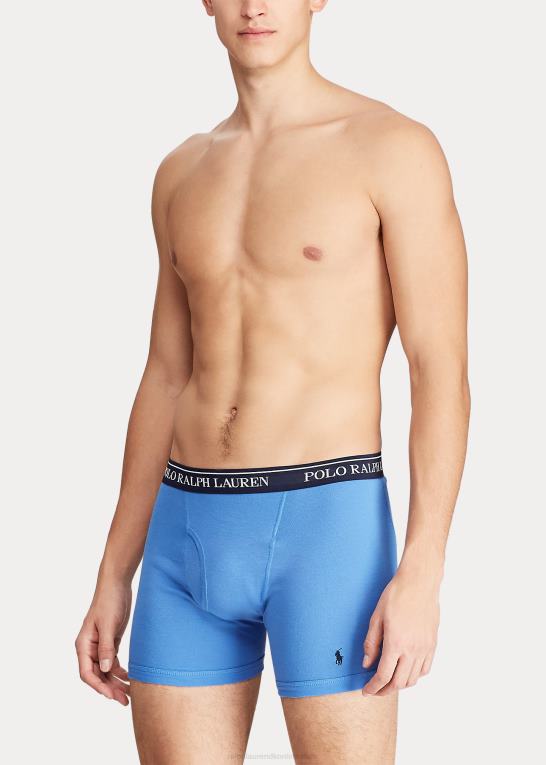 blå/grå/rød Mænd Ralph Lauren fugttransporterende boksershorts 5-pak Z426B270