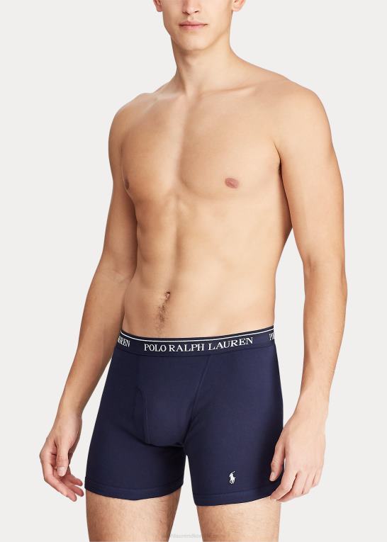 blå/grå/rød Mænd Ralph Lauren fugttransporterende boksershorts 5-pak Z426B270