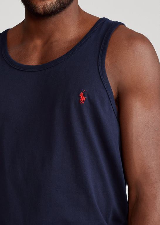 blæk Mænd Ralph Lauren vasket jersey tank Z426B1440