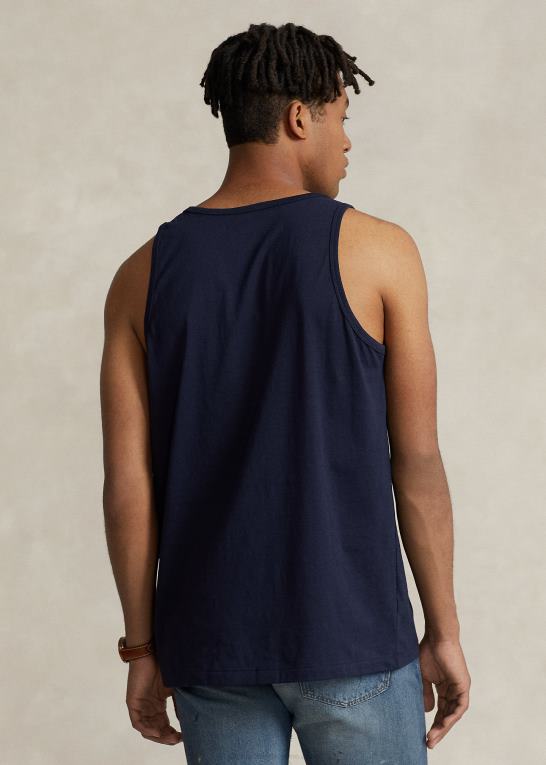 blæk Mænd Ralph Lauren vasket jersey tank Z426B266