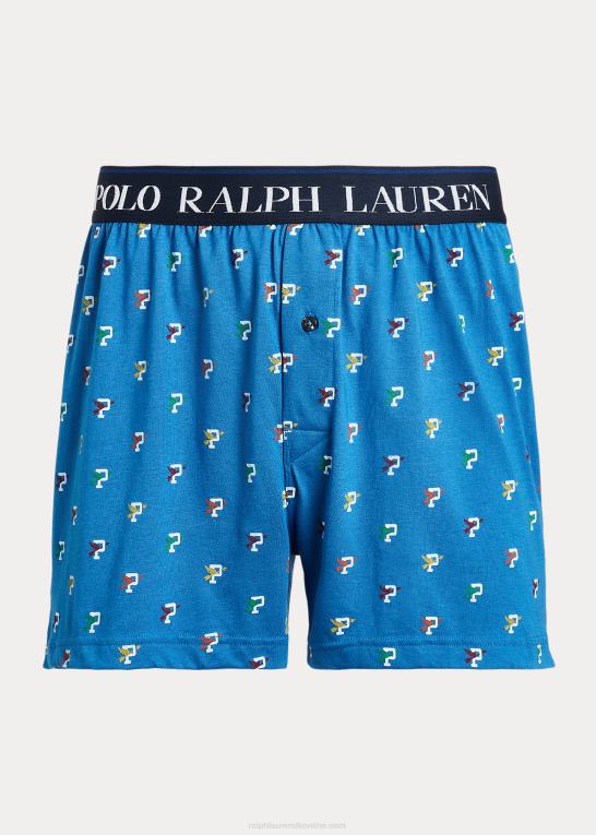 drageblåt p-wing print Mænd Ralph Lauren p-wing bomuld-modal strik boxer Z426B796