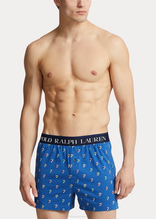 drageblåt p-wing print Mænd Ralph Lauren p-wing bomuld-modal strik boxer Z426B796
