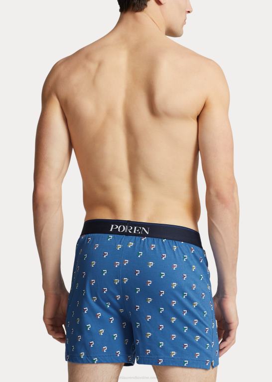 drageblåt p-wing print Mænd Ralph Lauren p-wing bomuld-modal strik boxer Z426B796