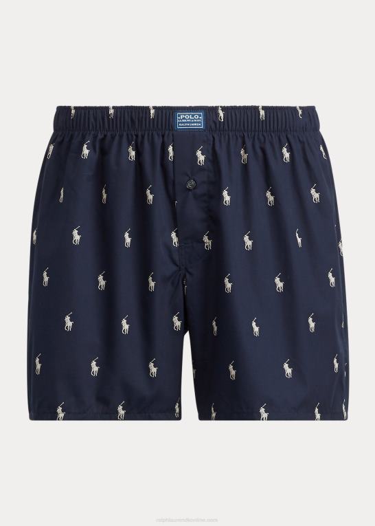 flåde Mænd Ralph Lauren allover ponybokser Z426B622
