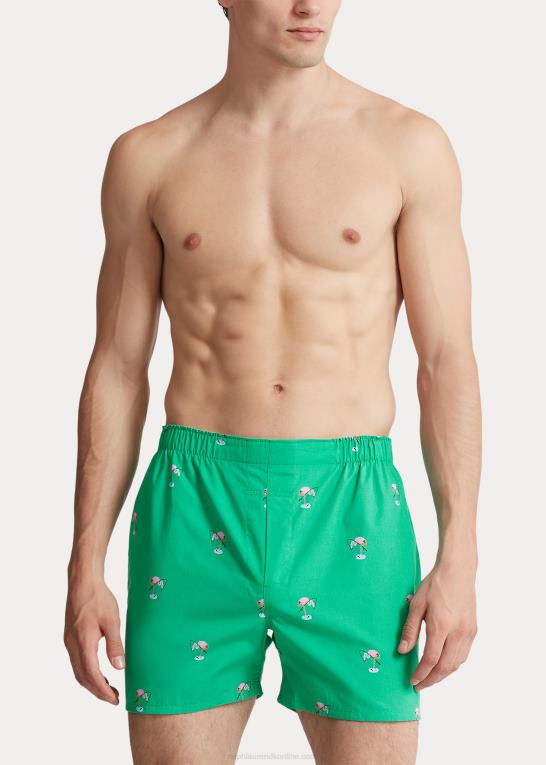 flamingoer/paradis plaid Mænd Ralph Lauren klassisk boxer 3-pak Z426B258