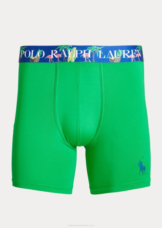 golfgrøn/grafisk royal Mænd Ralph Lauren microfiber boxer trusse Z426B262