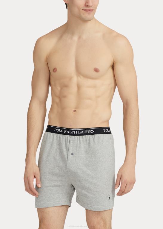 grå assorteret Mænd Ralph Lauren dæmpende strik boxer 5-pak Z426B8551