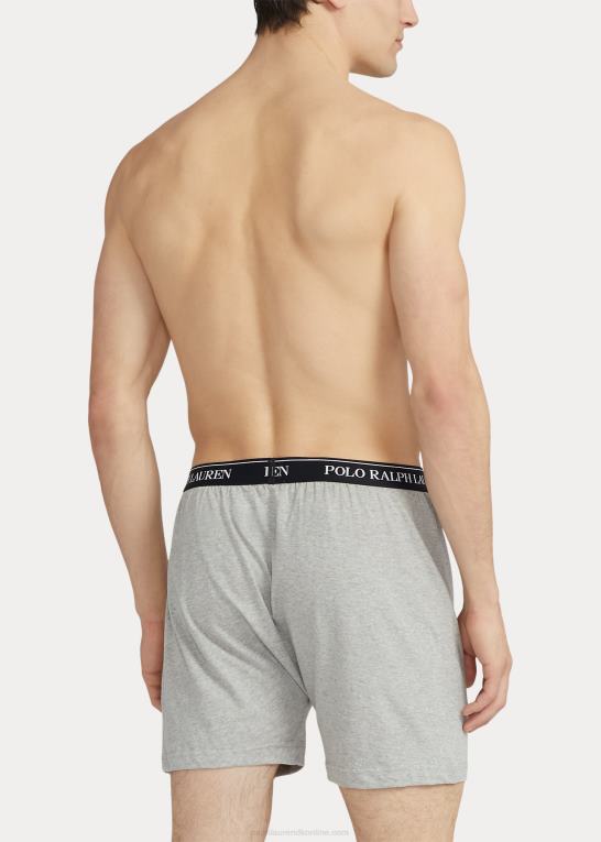grå assorteret Mænd Ralph Lauren dæmpende strik boxer 5-pak Z426B8551