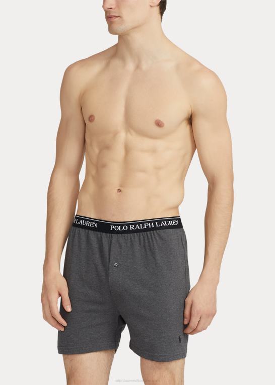 grå assorteret Mænd Ralph Lauren dæmpende strik boxer 5-pak Z426B8551