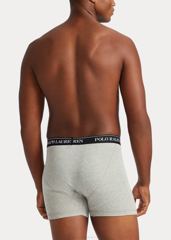 grå assorteret Mænd Ralph Lauren fugttransporterende boksershorts 3-pak Z426B8553