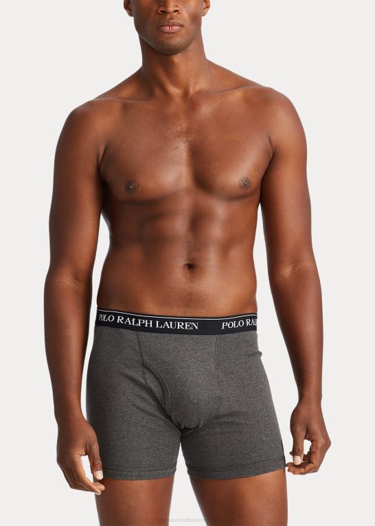 grå assorteret Mænd Ralph Lauren fugttransporterende boksershorts 3-pak Z426B8553