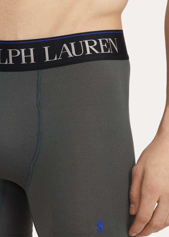 grå/blå Mænd Ralph Lauren 4d-flex boxershorts 3-pak Z426B960