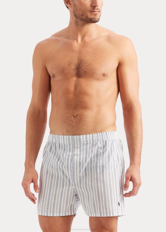 grå/blå Mænd Ralph Lauren klassisk vævet bomuldsbokser 5-pak Z426B268