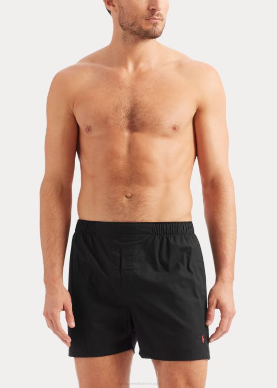 grå/blå Mænd Ralph Lauren klassisk vævet bomuldsbokser 5-pak Z426B268