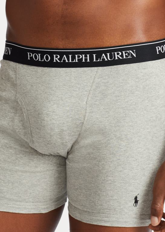 grå/rød/sort Mænd Ralph Lauren fugttransporterende boksershorts 3-pak Z426B8554