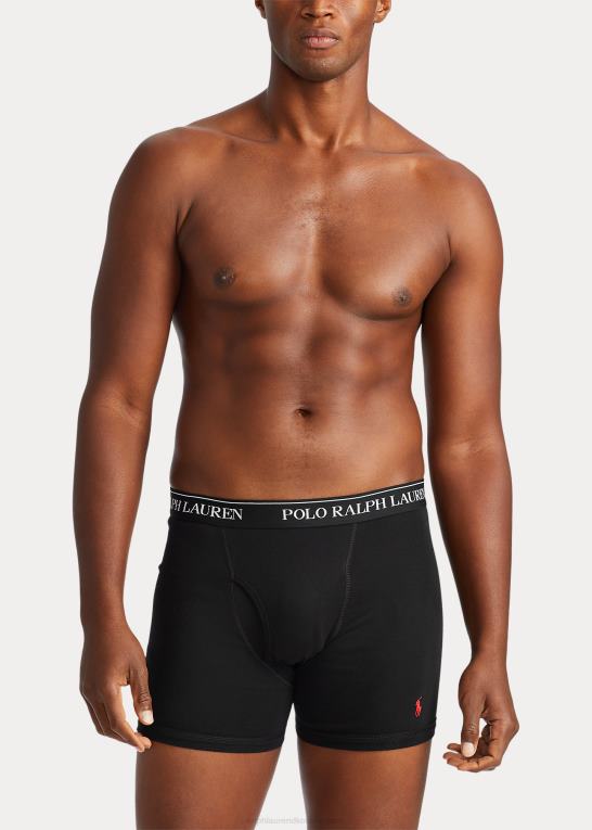 grå/rød/sort Mænd Ralph Lauren fugttransporterende boksershorts 3-pak Z426B8554