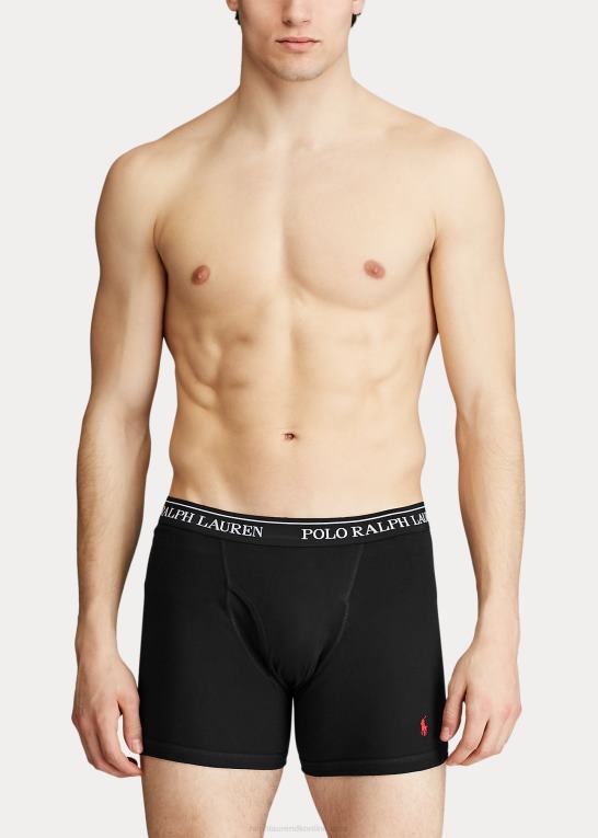 grå/sort Mænd Ralph Lauren fugttransporterende boksershorts 5-pak Z426B269