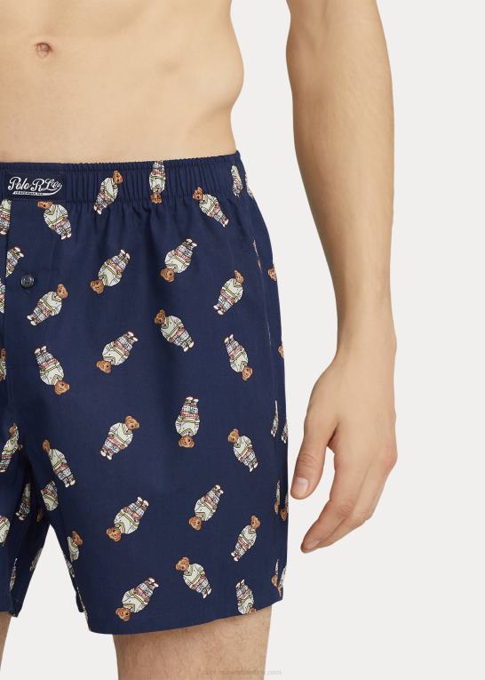 hampton bjørn Mænd Ralph Lauren boksersæt i bomuld med rund hals og polobjørn Z426B709