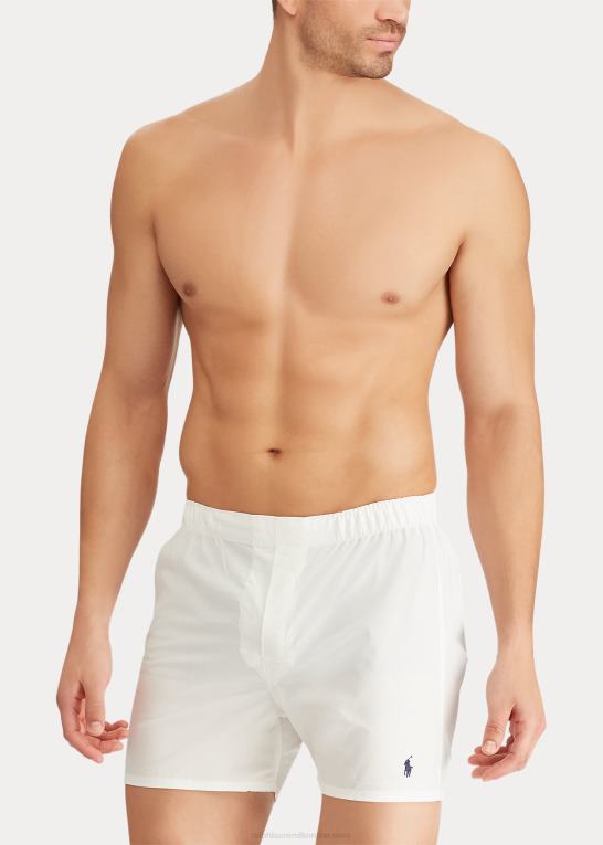 hvid Mænd Ralph Lauren klassisk vævet bomuldsboxer 3-pak Z426B8545