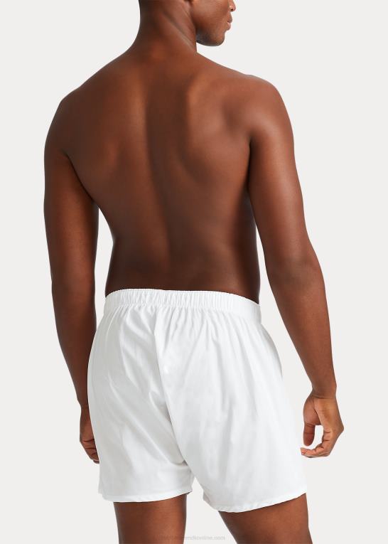 hvid Mænd Ralph Lauren klassisk vævet bomuldsboxer 3-pak Z426B8545