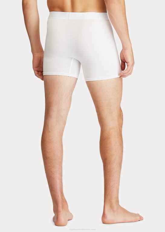 hvid/blå Mænd Ralph Lauren 4d-flex boxershorts 3-pak Z426B273