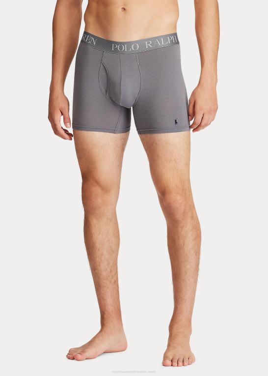 hvid/blå Mænd Ralph Lauren 4d-flex boxershorts 3-pak Z426B273