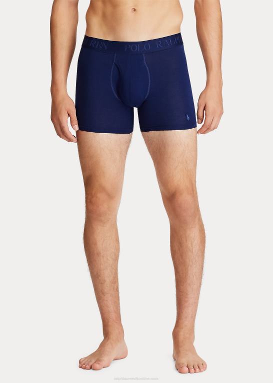 hvid/blå Mænd Ralph Lauren 4d-flex boxershorts 3-pak Z426B273