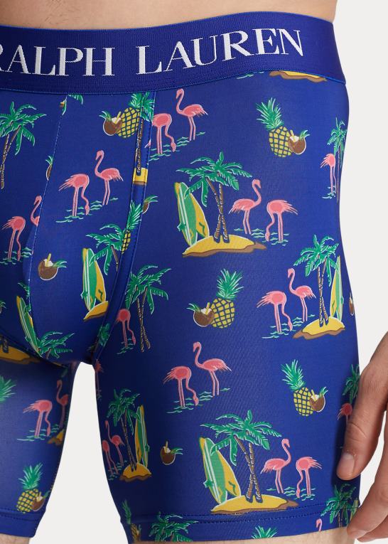 kokos flamingoer print Mænd Ralph Lauren microfiber boxer trusse Z426B324