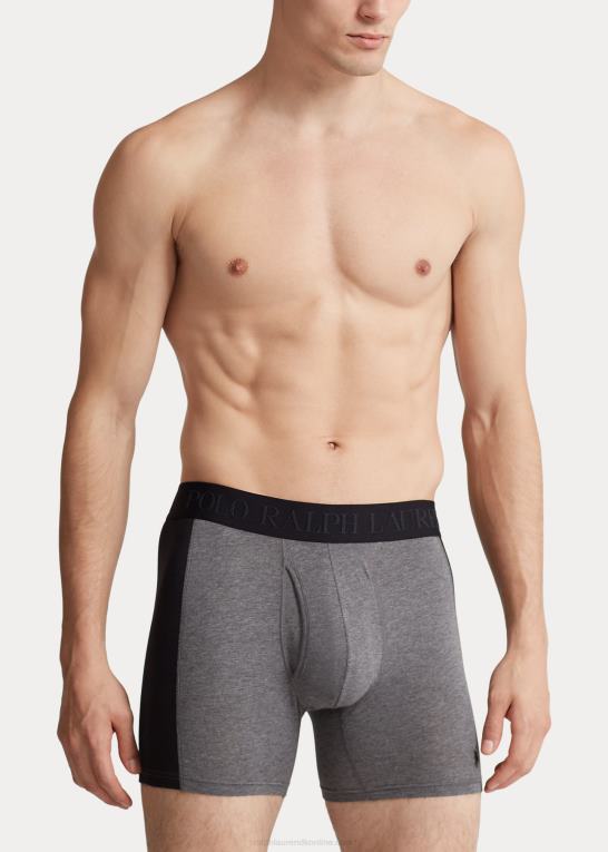kul/grå/sort Mænd Ralph Lauren 4d-flex max flex boxershorts 3-pak Z426B608