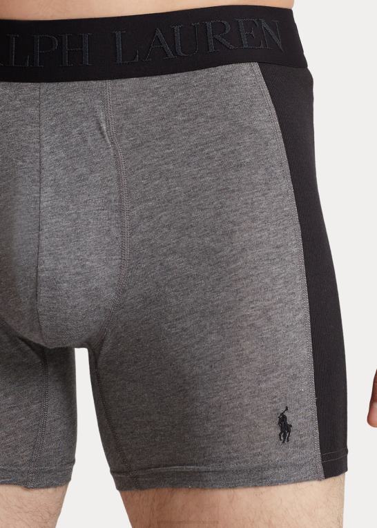 kul/grå/sort Mænd Ralph Lauren 4d-flex max flex boxershorts 3-pak Z426B608