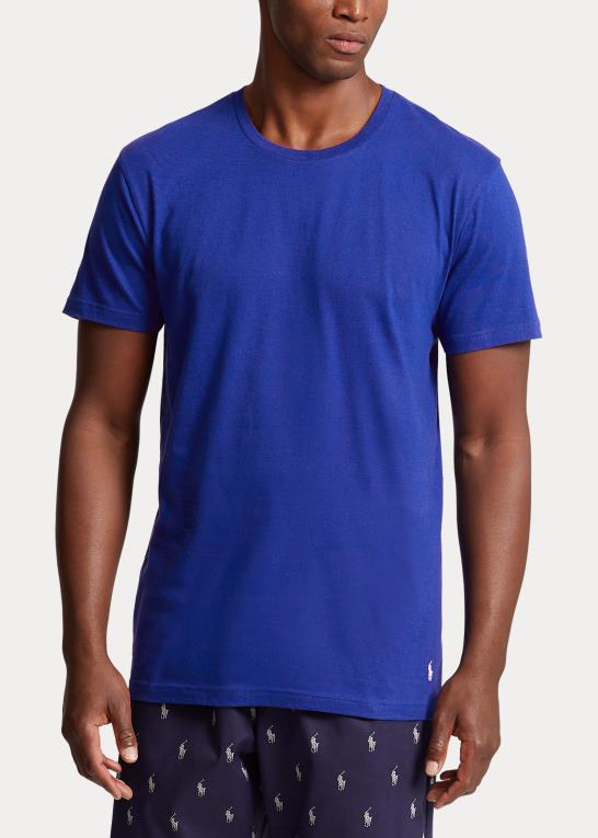 marine/heritage royal/rød Mænd Ralph Lauren klassisk wicking crew undertrøje 3-pak Z426B263