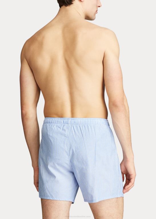 marineblå stribe Mænd Ralph Lauren vævet bomuldsbokser Z426B198