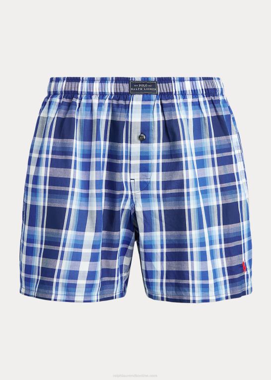 monroe plaid Mænd Ralph Lauren vævet bomuldsbokser Z426B200