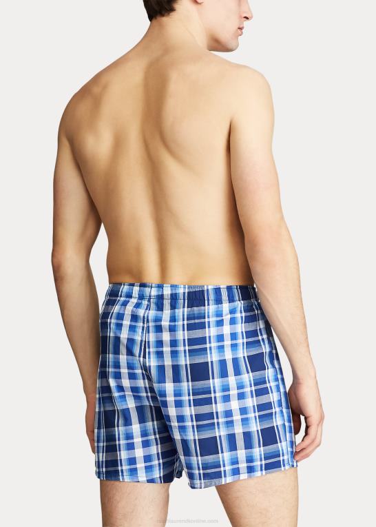 monroe plaid Mænd Ralph Lauren vævet bomuldsbokser Z426B200