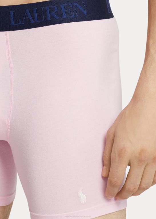 pink/hvid/blå/lilla Mænd Ralph Lauren 4d-flex køleboksershorts 5-pak Z426B362