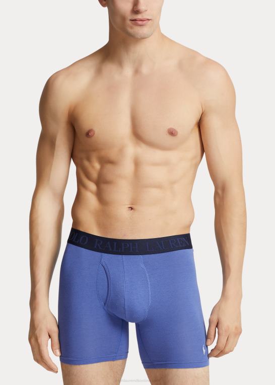 pink/hvid/blå/lilla Mænd Ralph Lauren 4d-flex køleboksershorts 5-pak Z426B362