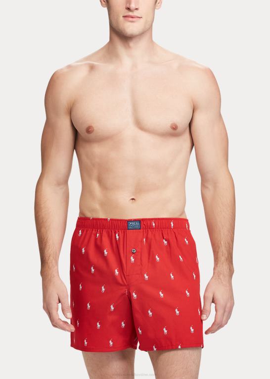 rød/eliteblå Mænd Ralph Lauren allover ponybokser Z426B626