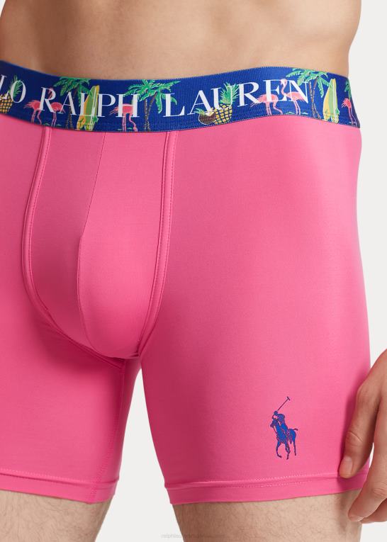ørkenrosa/kongelig Mænd Ralph Lauren microfiber boxer trusse Z426B261